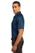 Ogio OG110 Mens Optic Moisture Wicking Short Sleeve Polo Shirt Indigo Blue Side
