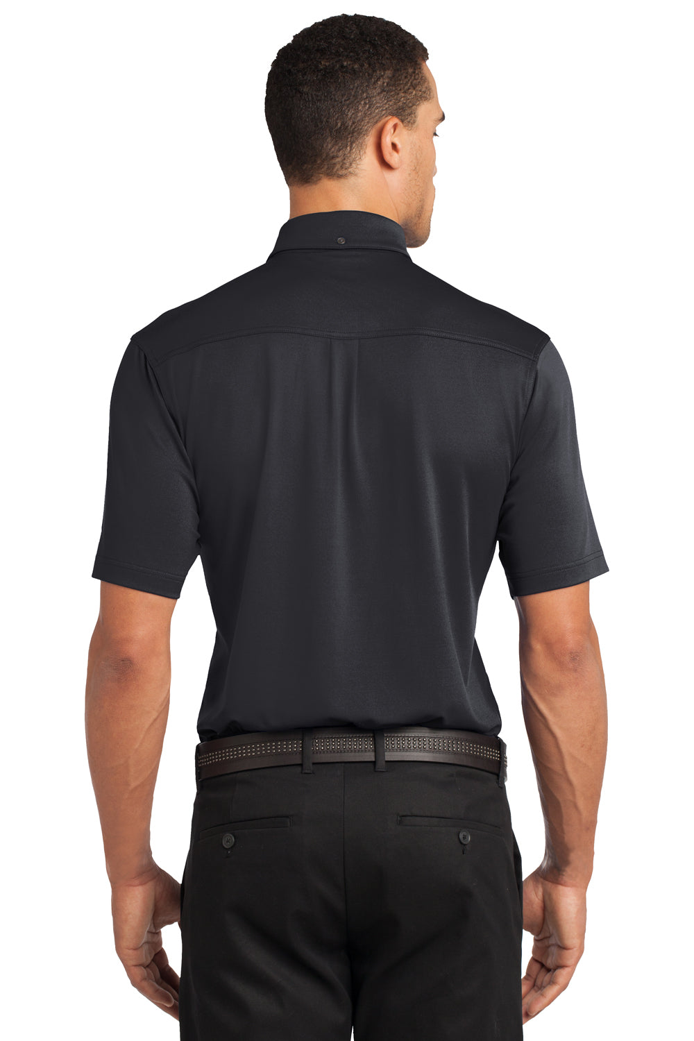Ogio OG122 Mens Gauge Moisture Wicking Short Sleeve Polo Shirt Black Back