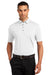 Ogio OG122 Mens Gauge Moisture Wicking Short Sleeve Polo Shirt White Front