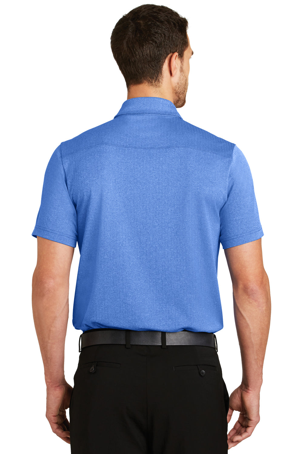 Ogio OG129 Mens Express Moisture Wicking Short Sleeve Polo Shirt w/ Pocket Blue Back