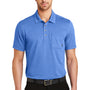 Ogio Mens Express Moisture Wicking Short Sleeve Polo Shirt w/ Pocket - Electric Blue - Closeout