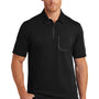 Ogio Mens Fuse Moisture Wicking Short Sleeve Polo Shirt w/ Pocket - Blacktop - Closeout