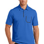 Ogio Mens Fuse Moisture Wicking Short Sleeve Polo Shirt w/ Pocket - Optic Blue - Closeout