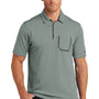 Ogio Mens Fuse Moisture Wicking Short Sleeve Polo Shirt w/ Pocket - Rogue Grey