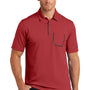 Ogio Mens Fuse Moisture Wicking Short Sleeve Polo Shirt w/ Pocket - Signal Red - Closeout