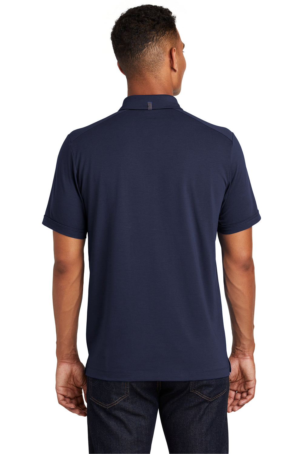 Ogio OG138 Mens Limit Moisture Wicking Short Sleeve Polo Shirt Navy Blue Back