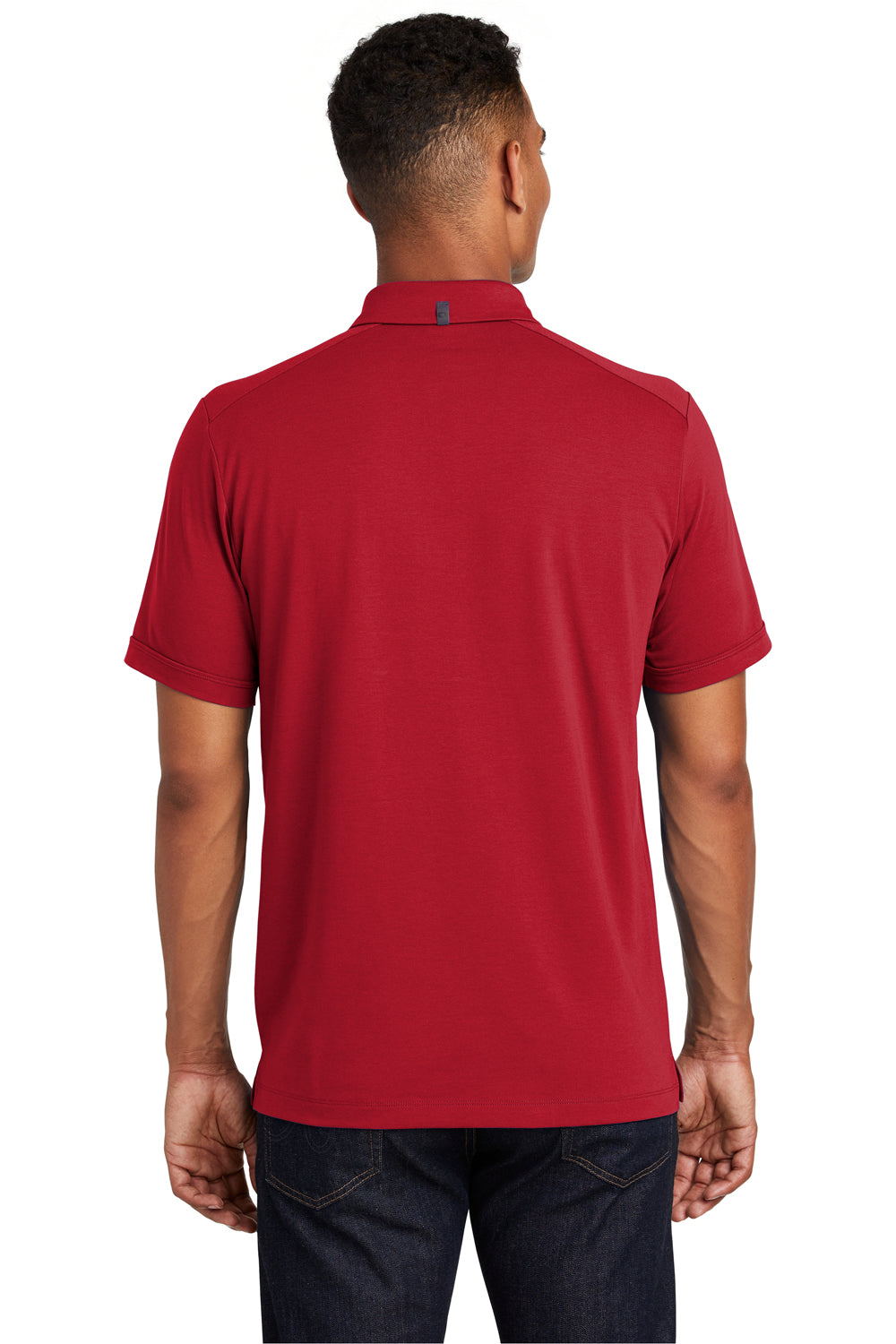 Ogio OG138 Mens Limit Moisture Wicking Short Sleeve Polo Shirt Red Back