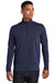 Ogio OG139 Mens Limit Moisture Wicking 1/4 Zip Sweatshirt Navy Blue Front
