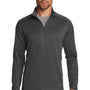 Ogio Mens Pixel Moisture Wicking 1/4 Zip Sweatshirt - Blacktop
