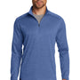 Ogio Mens Pixel Moisture Wicking 1/4 Zip Sweatshirt - Optic Blue