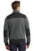 Ogio OG506 Mens Crossbar Water Resistant Fleece Full Zip Jacket Heather Grey/Black Back