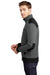 Ogio OG506 Mens Crossbar Water Resistant Fleece Full Zip Jacket Heather Grey/Black Side