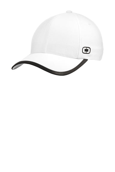 Ogio OG601 Mens Adjustable Hat White Front