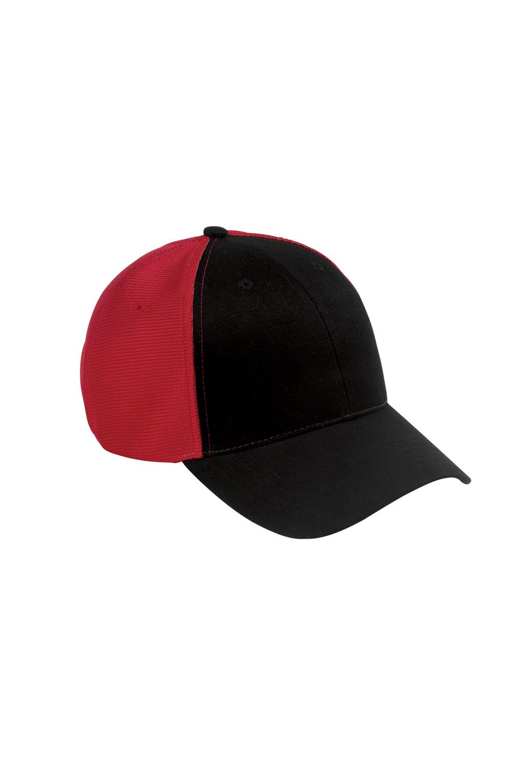 Big Accessories OSTM Mens Old School Adjustable Hat Black/Red Front