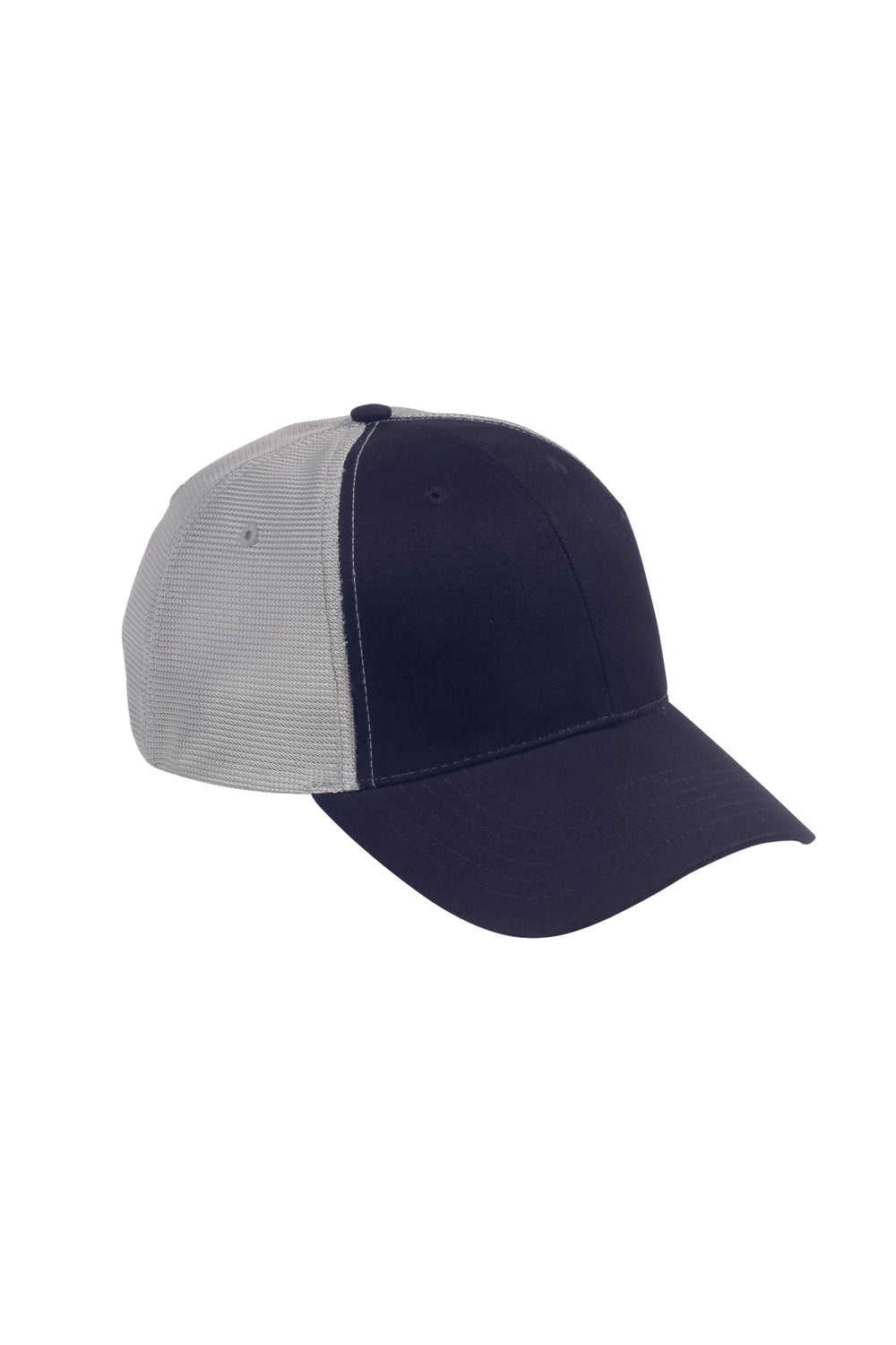 Big Accessories OSTM Mens Old School Adjustable Hat Navy Blue/Grey Front