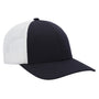 Pacific Headwear Mens Low Pro Mesh Adjustable Trucker Hat - Graphite Grey/White/Graphite Grey