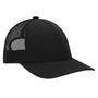 Pacific Headwear Mens Low Pro Mesh Adjustable Trucker Hat - Black