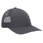 Pacific Headwear Mens Low Pro Mesh Adjustable Trucker Hat - Graphite Grey