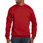 Hanes Mens EcoSmart Print Pro XP Pill Resistant Fleece Crewneck Sweatshirt - Deep Red