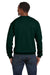 Hanes P160 Mens EcoSmart Print Pro XP Fleece Crewneck Sweatshirt Forest Green Back
