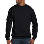 Hanes Mens EcoSmart Print Pro XP Pill Resistant Fleece Crewneck Sweatshirt - Black