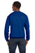Hanes P160 Mens EcoSmart Print Pro XP Fleece Crewneck Sweatshirt Royal Blue Back