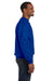 Hanes P160 Mens EcoSmart Print Pro XP Fleece Crewneck Sweatshirt Royal Blue Side