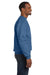 Hanes P160 EcoSmart Print Pro XP Fleece Crewneck Sweatshirt Heather Blue Side