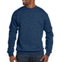Hanes Mens EcoSmart Print Pro XP Fleece Crewneck Sweatshirt - Heather Navy Blue