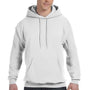 Hanes Mens EcoSmart Print Pro XP Pill Resistant Hooded Sweatshirt Hoodie - White