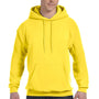 Hanes Mens EcoSmart Print Pro XP Pill Resistant Hooded Sweatshirt Hoodie - Yellow