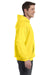 Hanes P170 Mens EcoSmart Print Pro XP Hooded Sweatshirt Hoodie Yellow Side