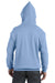 Hanes P170 Mens EcoSmart Print Pro XP Hooded Sweatshirt Hoodie Light Blue Back