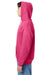Hanes P170 Mens EcoSmart Print Pro XP Hooded Sweatshirt Hoodie Wow Pink SIde