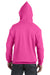Hanes P170 Mens EcoSmart Print Pro XP Hooded Sweatshirt Hoodie Wow Pink Back