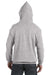 Hanes P170 Mens EcoSmart Print Pro XP Hooded Sweatshirt Hoodie Light Steel Grey Back