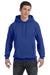 Hanes P170 Mens EcoSmart Print Pro XP Hooded Sweatshirt Hoodie Royal Blue Front