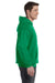 Hanes P170 Mens EcoSmart Print Pro XP Hooded Sweatshirt Hoodie Kelly Green Side