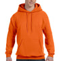 Hanes Mens EcoSmart Print Pro XP Pill Resistant Hooded Sweatshirt Hoodie - Orange