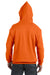 Hanes P170 Mens EcoSmart Print Pro XP Hooded Sweatshirt Hoodie Orange Back
