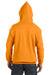 Hanes P170 Mens EcoSmart Print Pro XP Hooded Sweatshirt Hoodie Safety Orange Back
