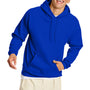 Hanes Mens EcoSmart Print Pro XP Pill Resistant Hooded Sweatshirt Hoodie - Athletic Royal Blue