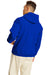Hanes P170 Mens EcoSmart Print Pro XP Hooded Sweatshirt Hoodie Athletic Royal Blue Back