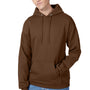 Hanes Mens EcoSmart Print Pro XP Pill Resistant Hooded Sweatshirt Hoodie - Army Brown
