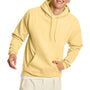 Hanes Mens EcoSmart Print Pro XP Pill Resistant Hooded Sweatshirt Hoodie - Athletic Gold
