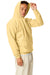 Hanes P170 Mens EcoSmart Print Pro XP Hooded Sweatshirt Hoodie Athletic Gold SIde