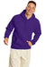 Hanes P170 Mens EcoSmart Print Pro XP Hooded Sweatshirt Hoodie Athletic Purple Front