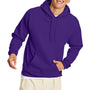 Hanes Mens EcoSmart Print Pro XP Pill Resistant Hooded Sweatshirt Hoodie - Athletic Purple