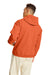 Hanes P170 Mens EcoSmart Print Pro XP Hooded Sweatshirt Hoodie Texas Orange Back