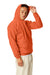 Hanes P170 Mens EcoSmart Print Pro XP Hooded Sweatshirt Hoodie Texas Orange SIde